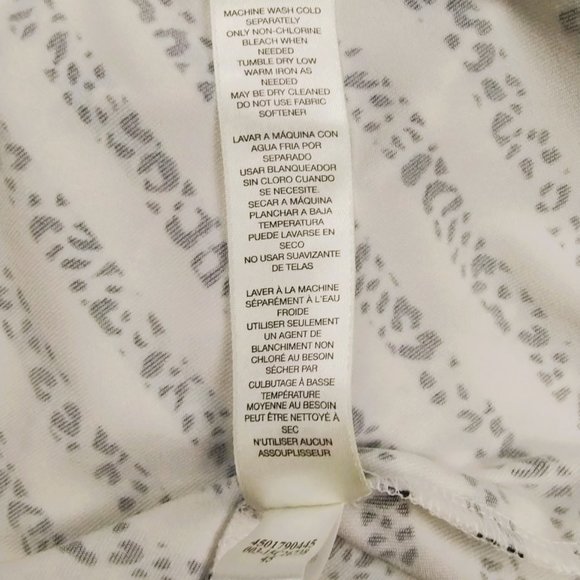 Chico's Zenergy Golf Polo Womens Sz 1 Med Black White Soft Short Sleeve Jersey - Picture 10 of 12